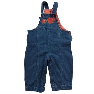 Vintage Health-tex Elephant Overalls Sz 18 Months
